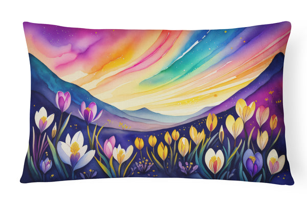 Buy this Crocus in Color Fabric Decorative Pillow