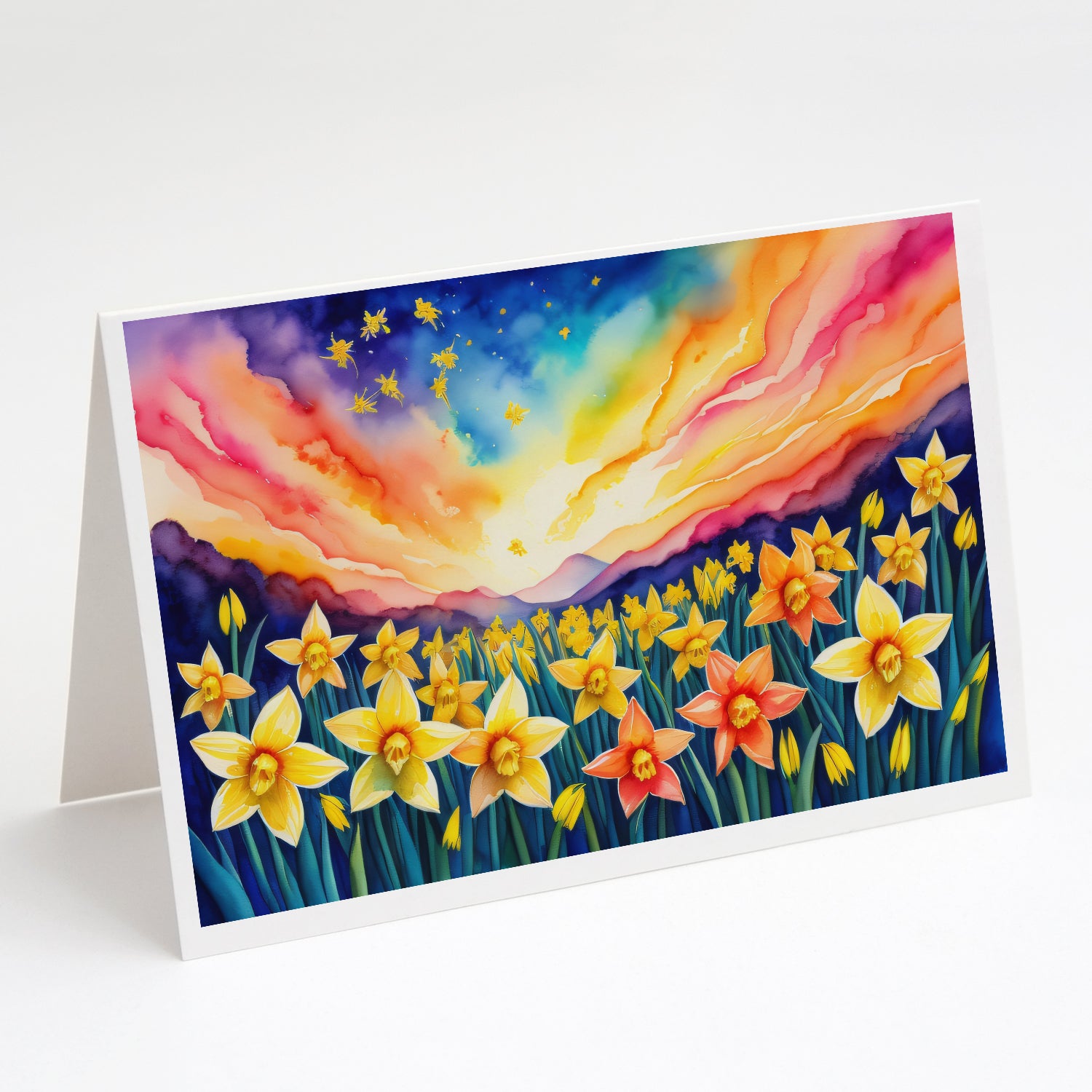 Buy this Daffodils in Color Greeting Cards and Envelopes Pack of 8