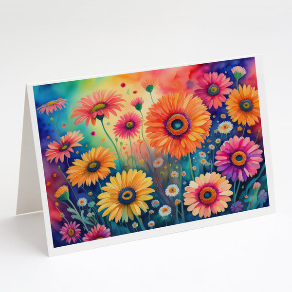 Buy this Gerbera Daisies in Color Greeting Cards and Envelopes Pack of 8