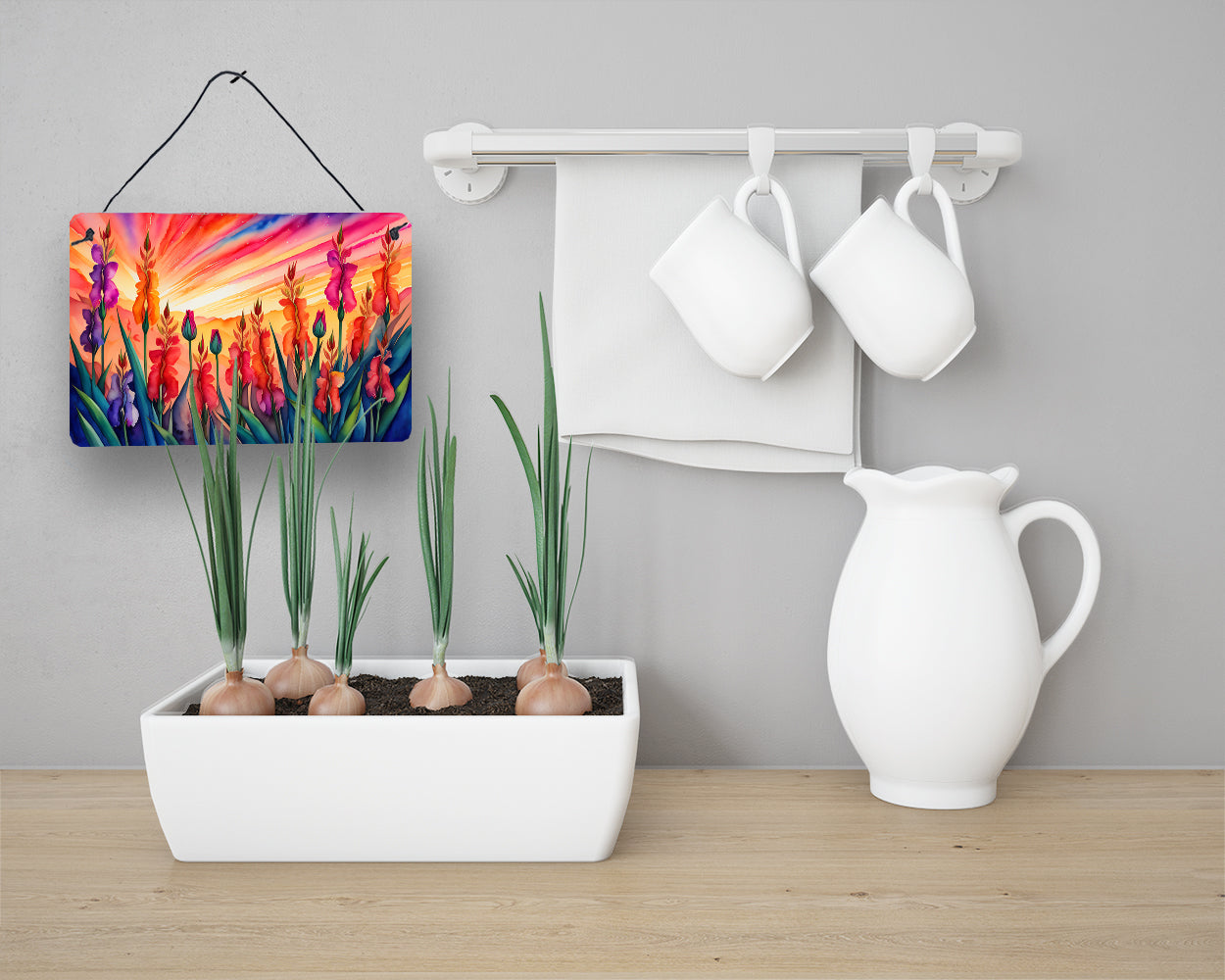 Gladiolus in Color Wall or Door Hanging Prints