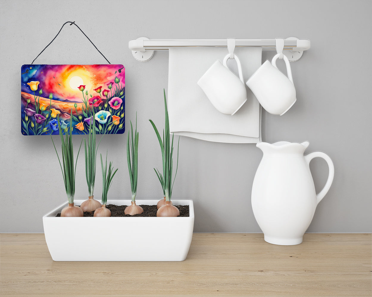 Lisianthus in Color Wall or Door Hanging Prints