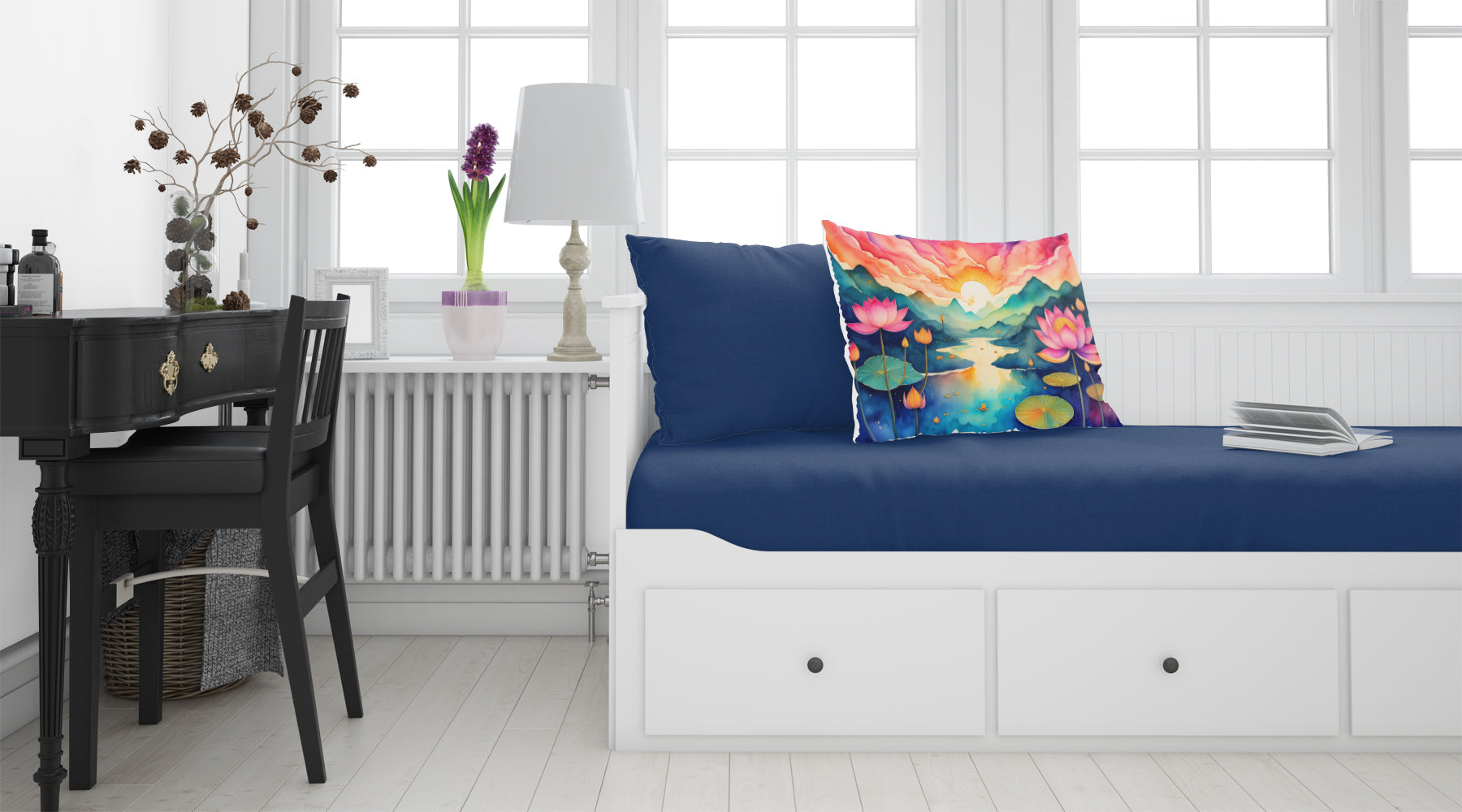 Lotus in Color Fabric Standard Pillowcase  the-store.com.