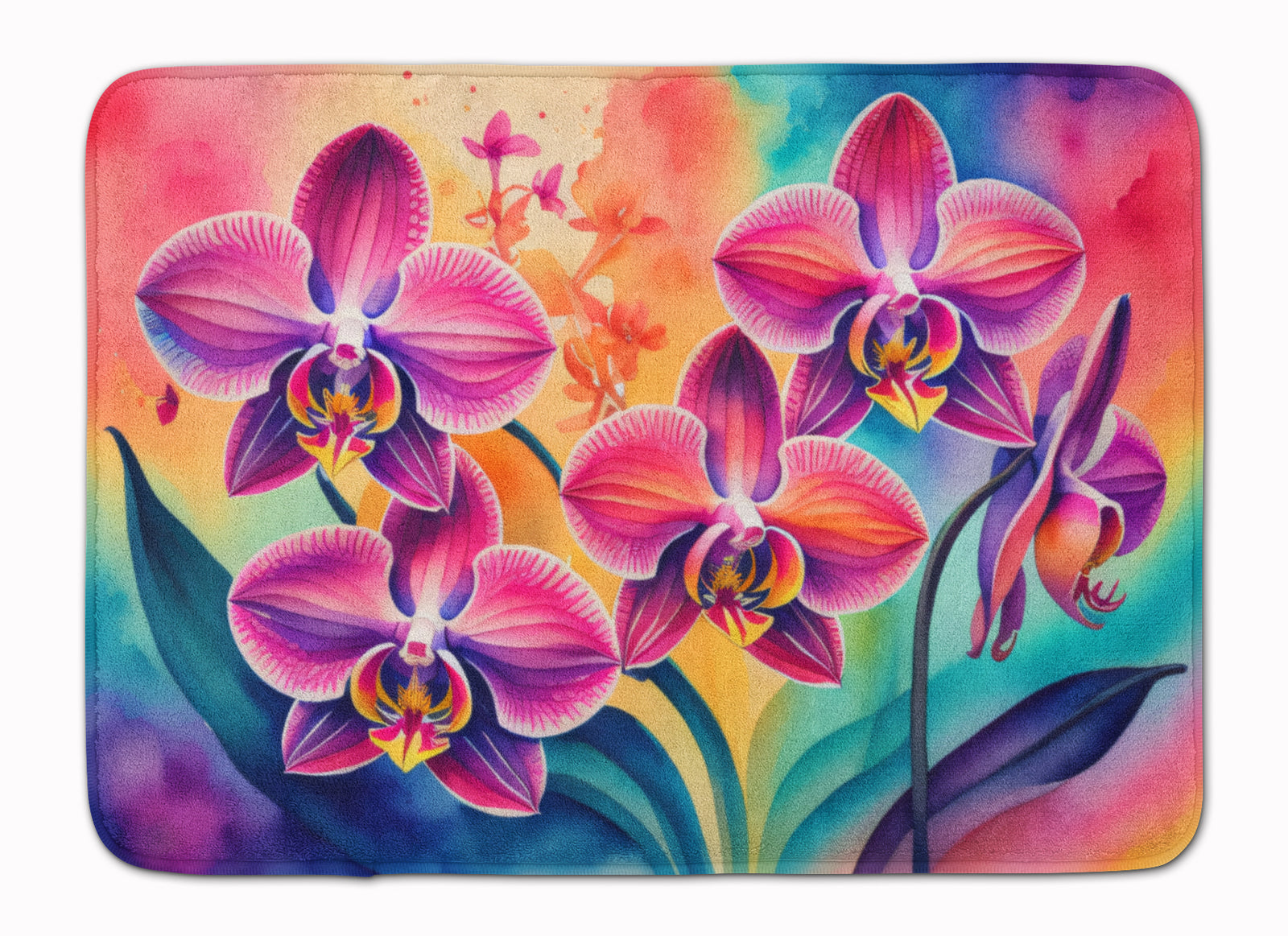 Buy this Orchids in Color Memory Foam Kitchen Mat