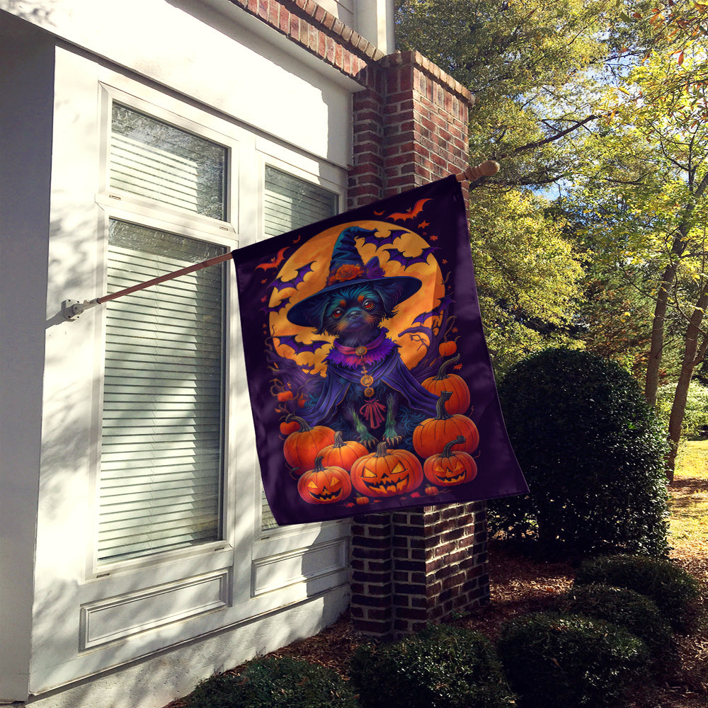 Affenpinscher Witchy Halloween House Flag  the-store.com.