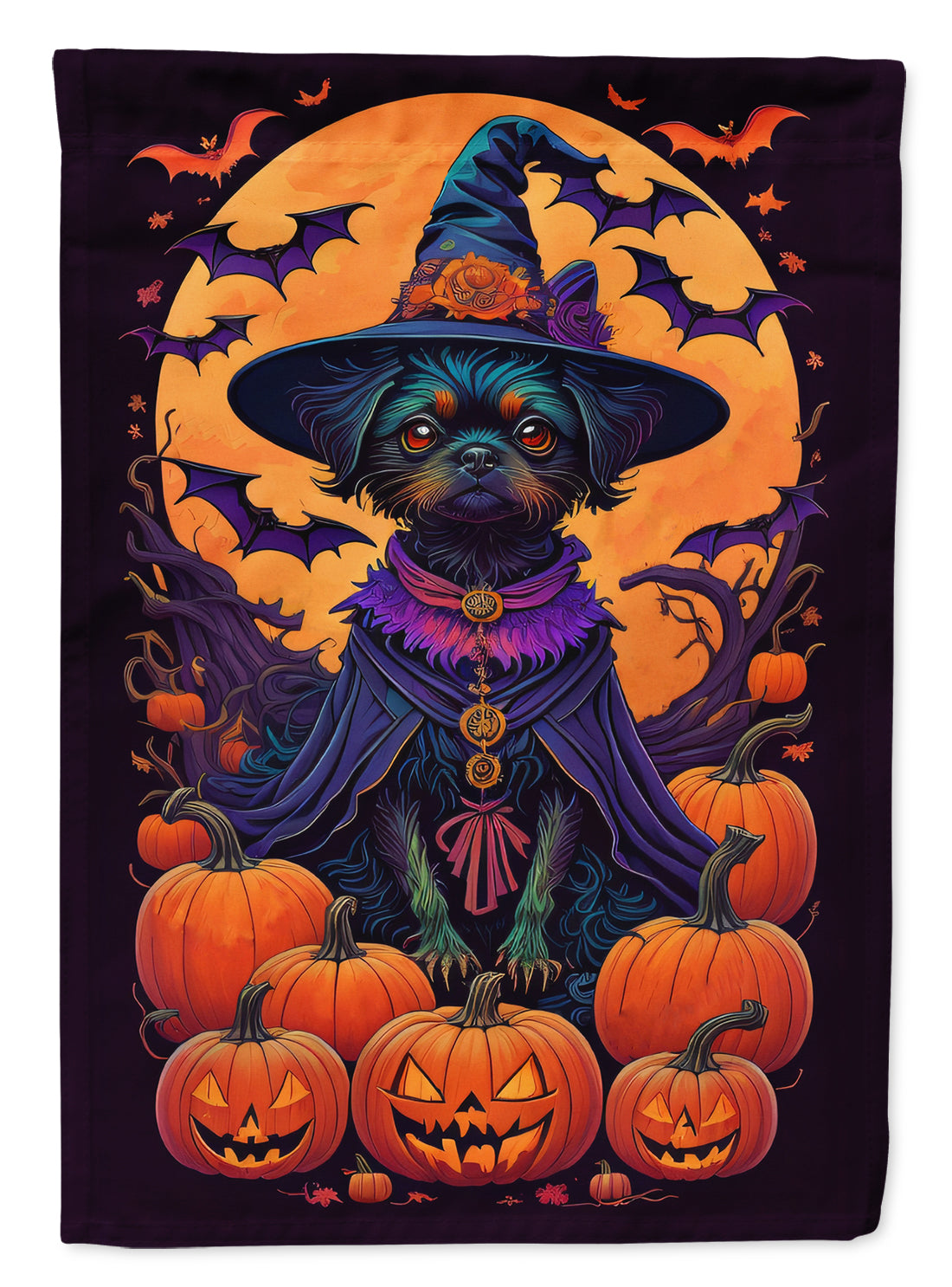 Buy this Affenpinscher Witchy Halloween Garden Flag