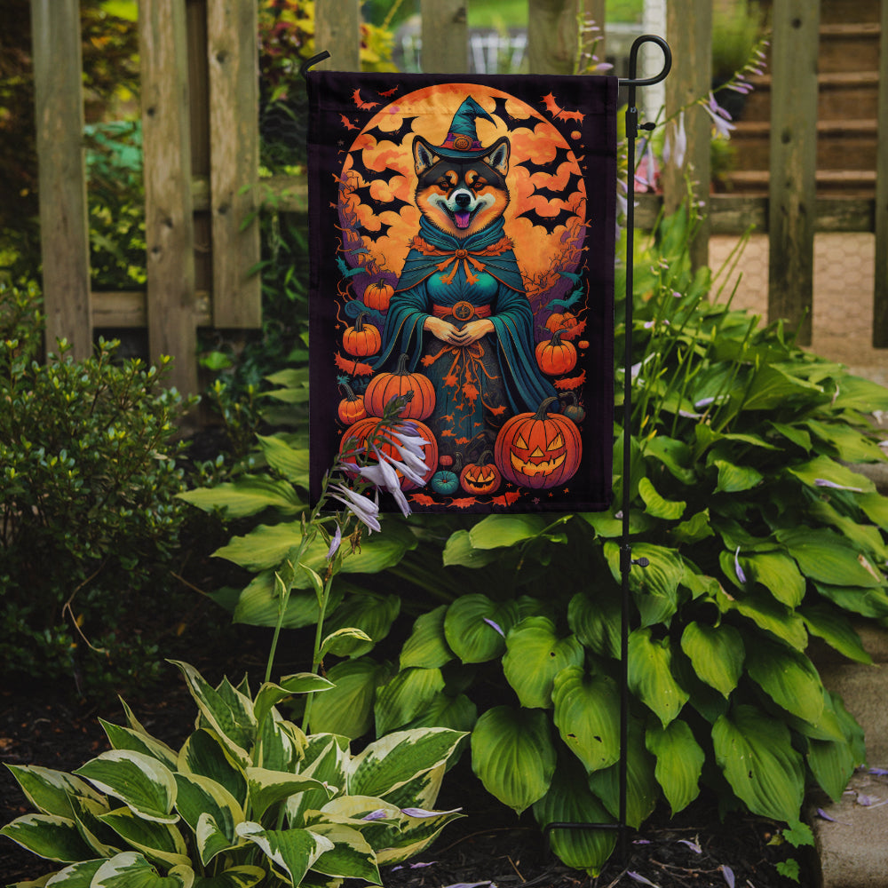 Akita Witchy Halloween Garden Flag  the-store.com.