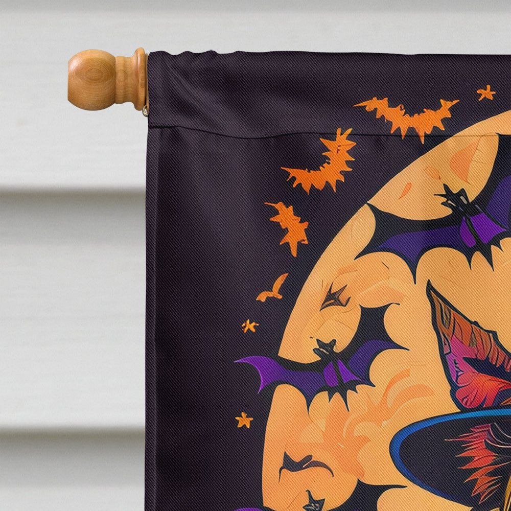 Australian Terrier Witchy Halloween House Flag  the-store.com.