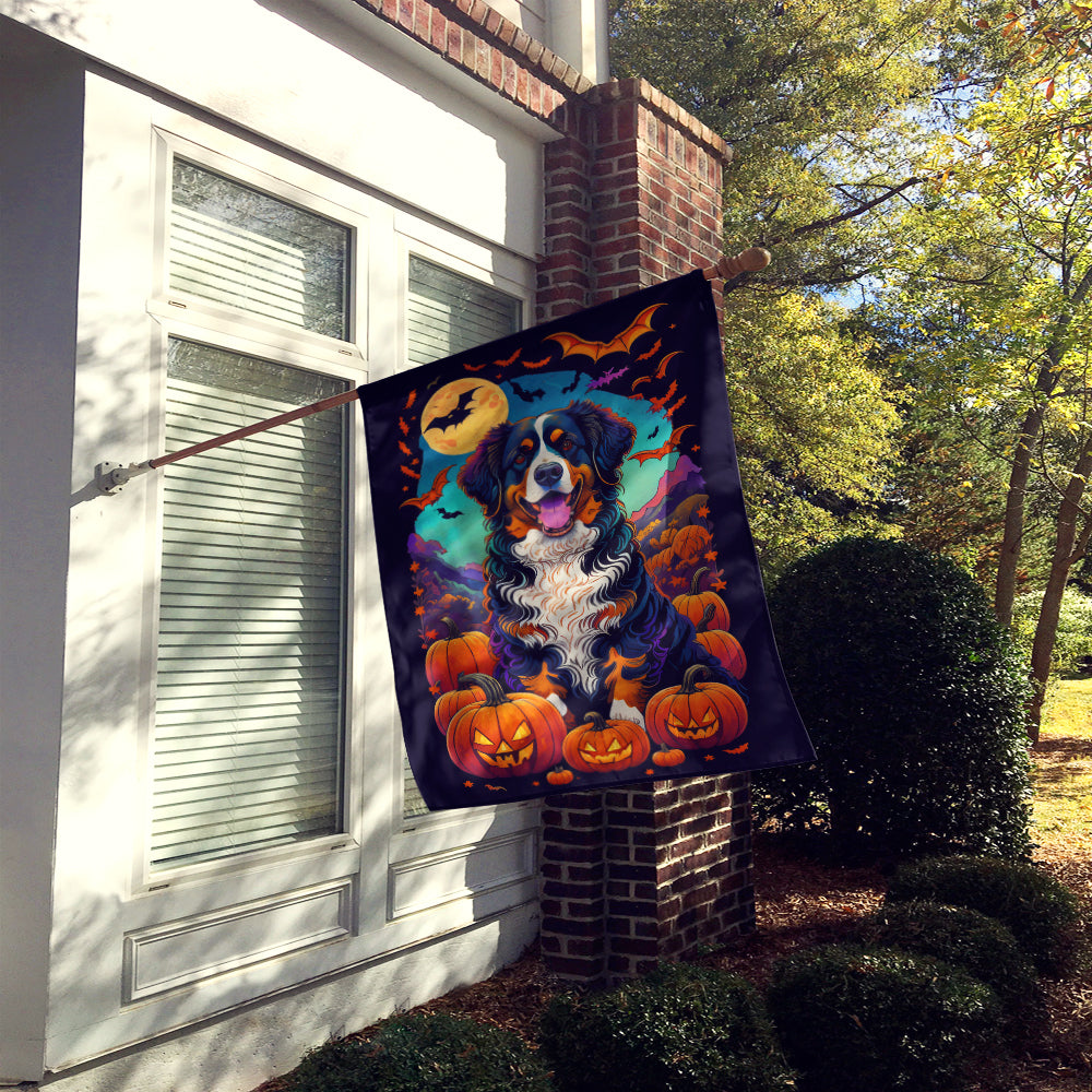 Buy this Bernese Mountain Dog Witchy Halloween House Flag