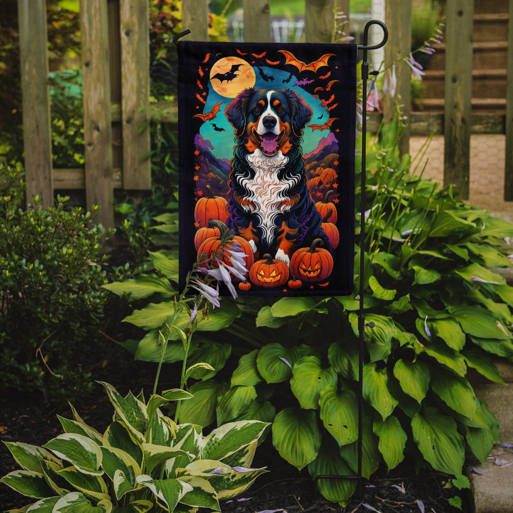 Buy this Bernese Mountain Dog Witchy Halloween Garden Flag