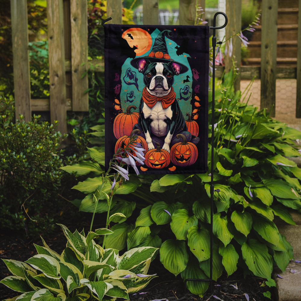 Buy this Boston Terrier Witchy Halloween Garden Flag