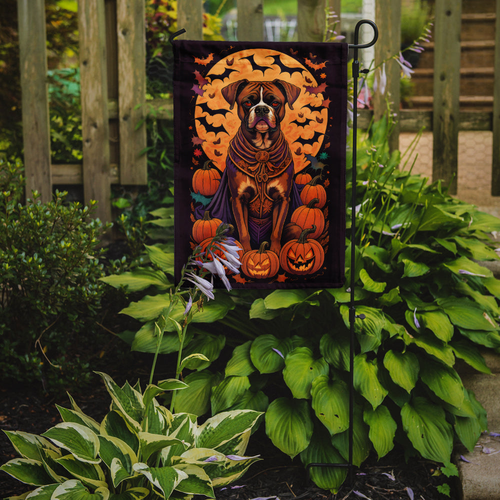 Boxer Witchy Halloween Garden Flag  the-store.com.