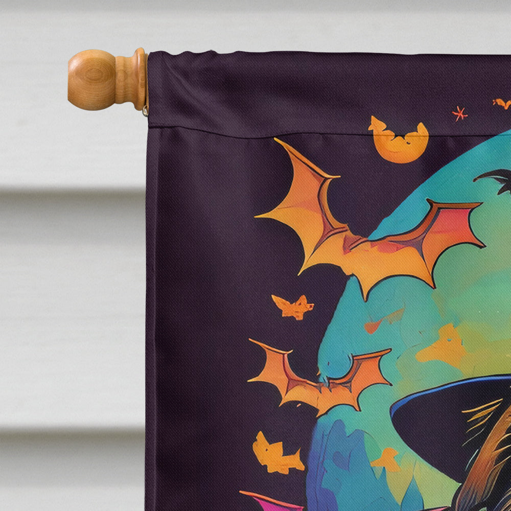 Cairn Terrier Witchy Halloween House Flag  the-store.com.