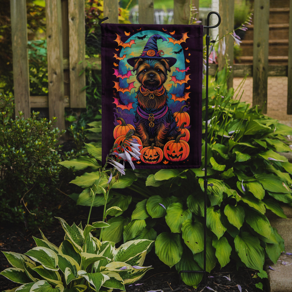 Cairn Terrier Witchy Halloween Garden Flag  the-store.com.