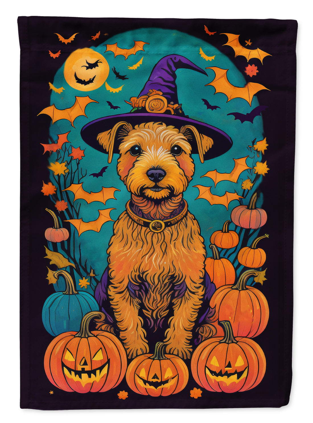 Buy this Lakeland Terrier Witchy Halloween Garden Flag