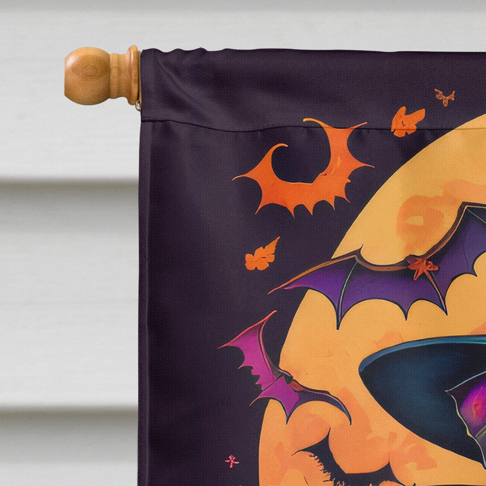 Miniature Pinscher Witchy Halloween House Flag