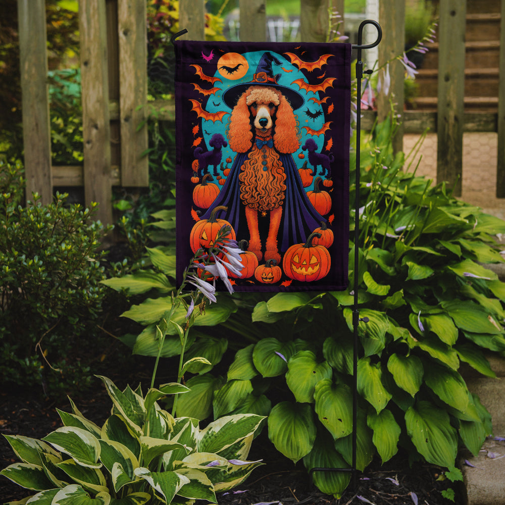 Buy this Apricot Standard Poodle Witchy Halloween Garden Flag