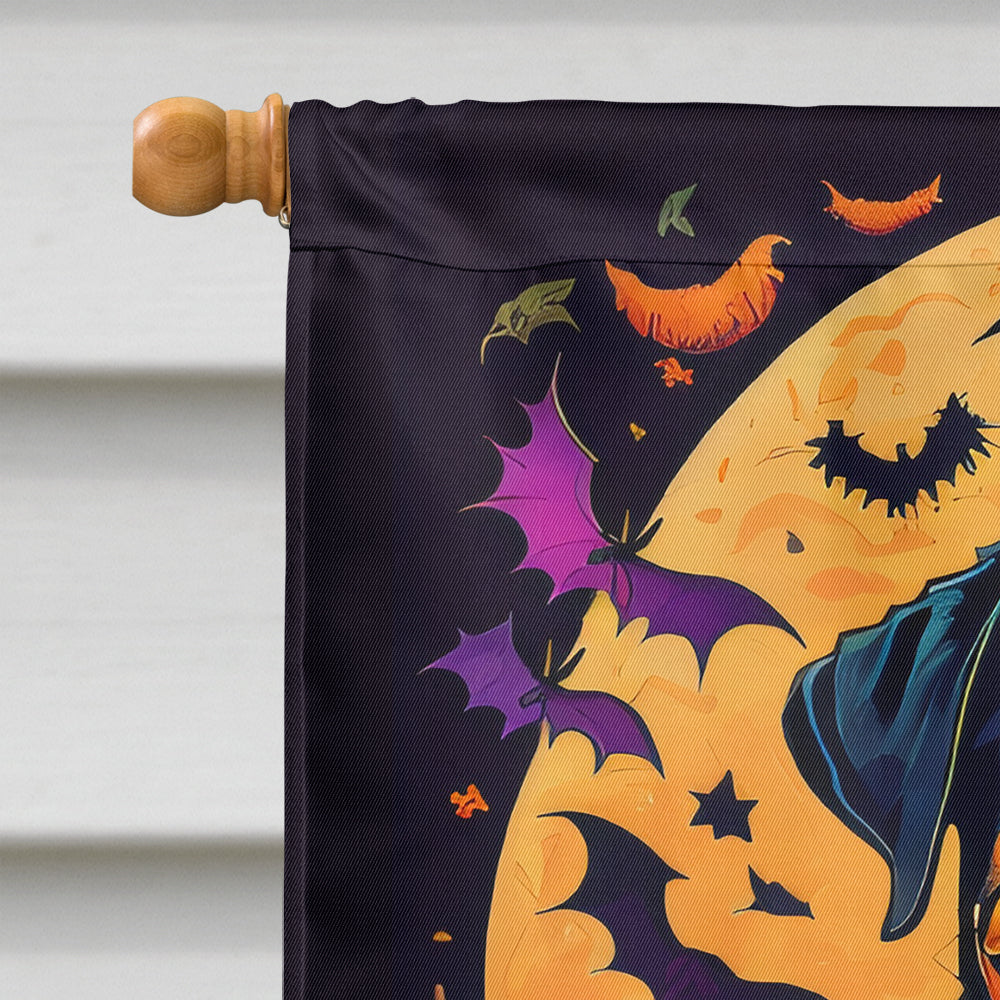 Rottweiler Witchy Halloween House Flag  the-store.com.