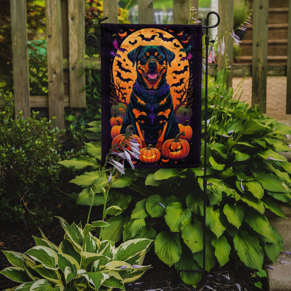 Rottweiler Witchy Halloween Garden Flag  the-store.com.