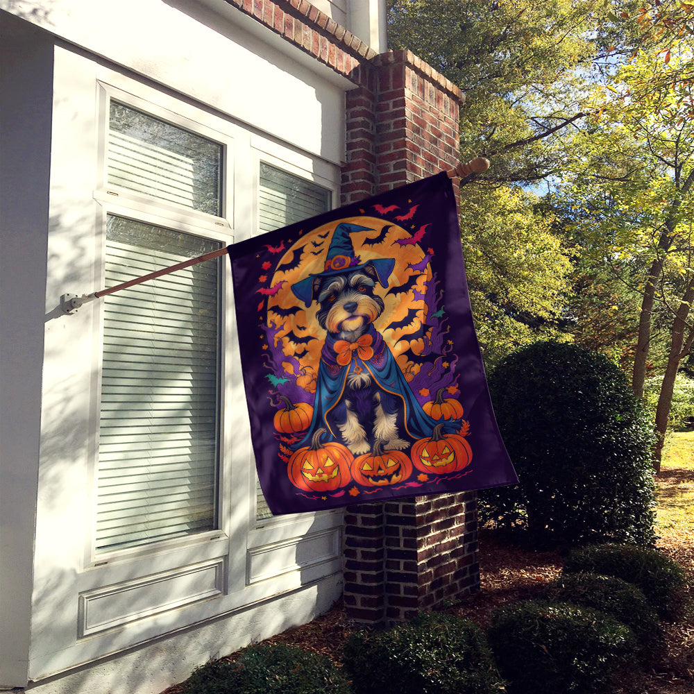 Buy this Schnauzer Witchy Halloween House Flag