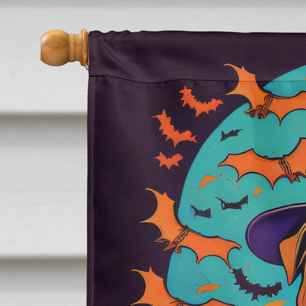Shar Pei Witchy Halloween House Flag  the-store.com.