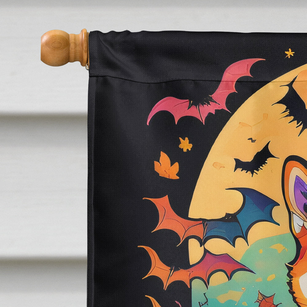 Shiba Inu Witchy Halloween House Flag  the-store.com.