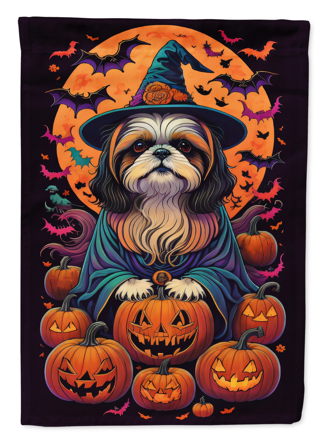 Buy this Shih Tzu Witchy Halloween Garden Flag