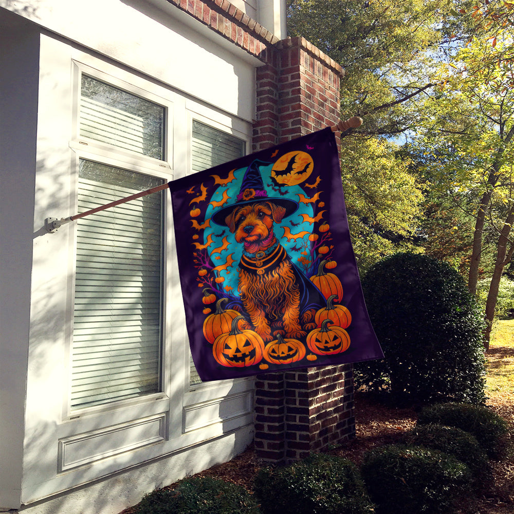 Buy this Welsh Terrier Witchy Halloween House Flag