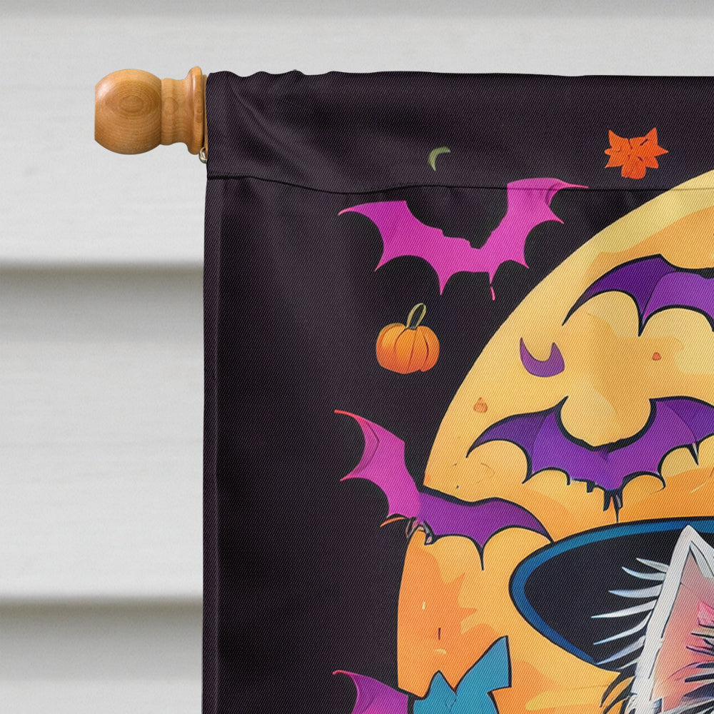 Westie Witchy Halloween House Flag  the-store.com.