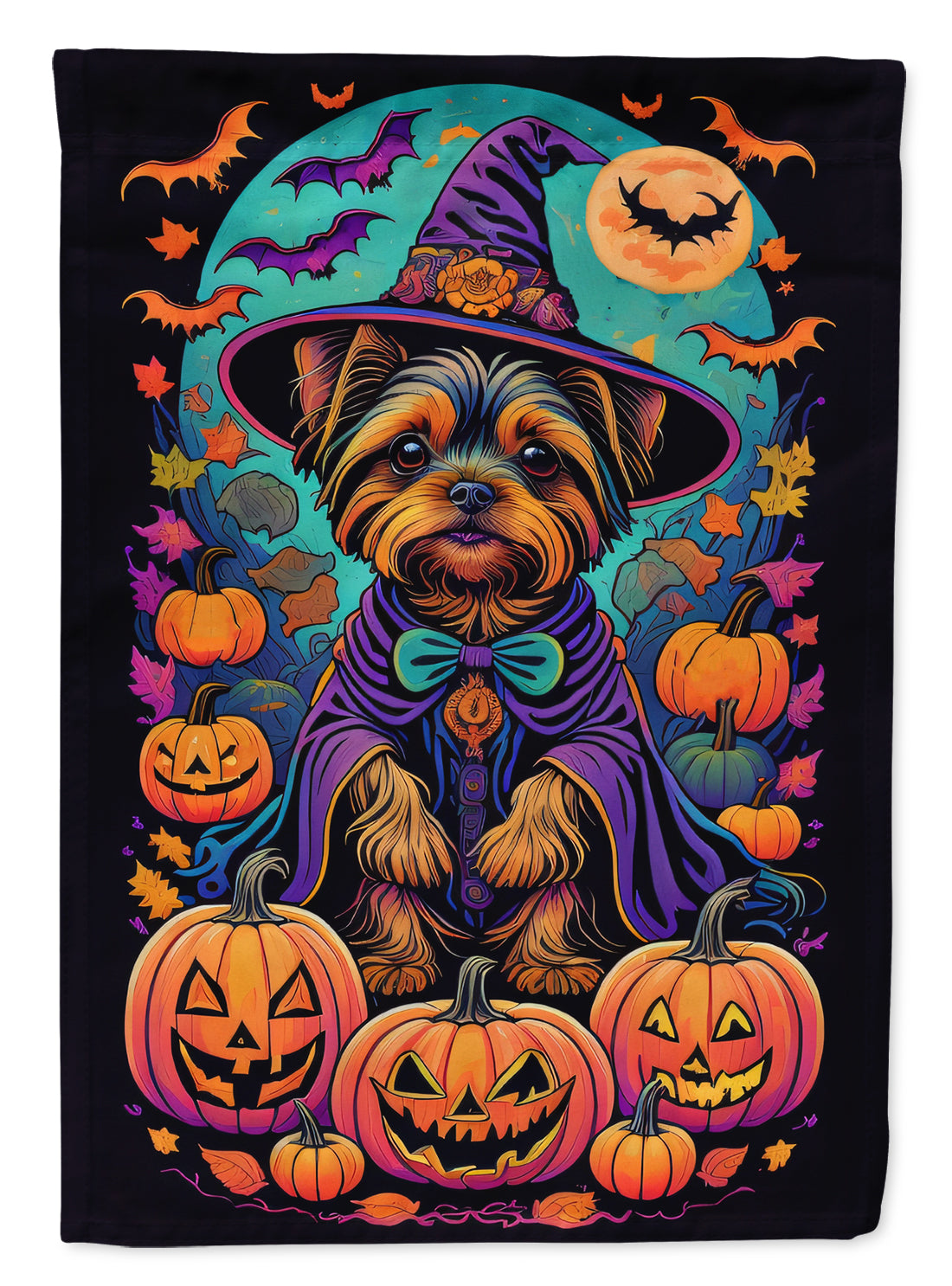 Buy this Yorkie Witchy Halloween Garden Flag