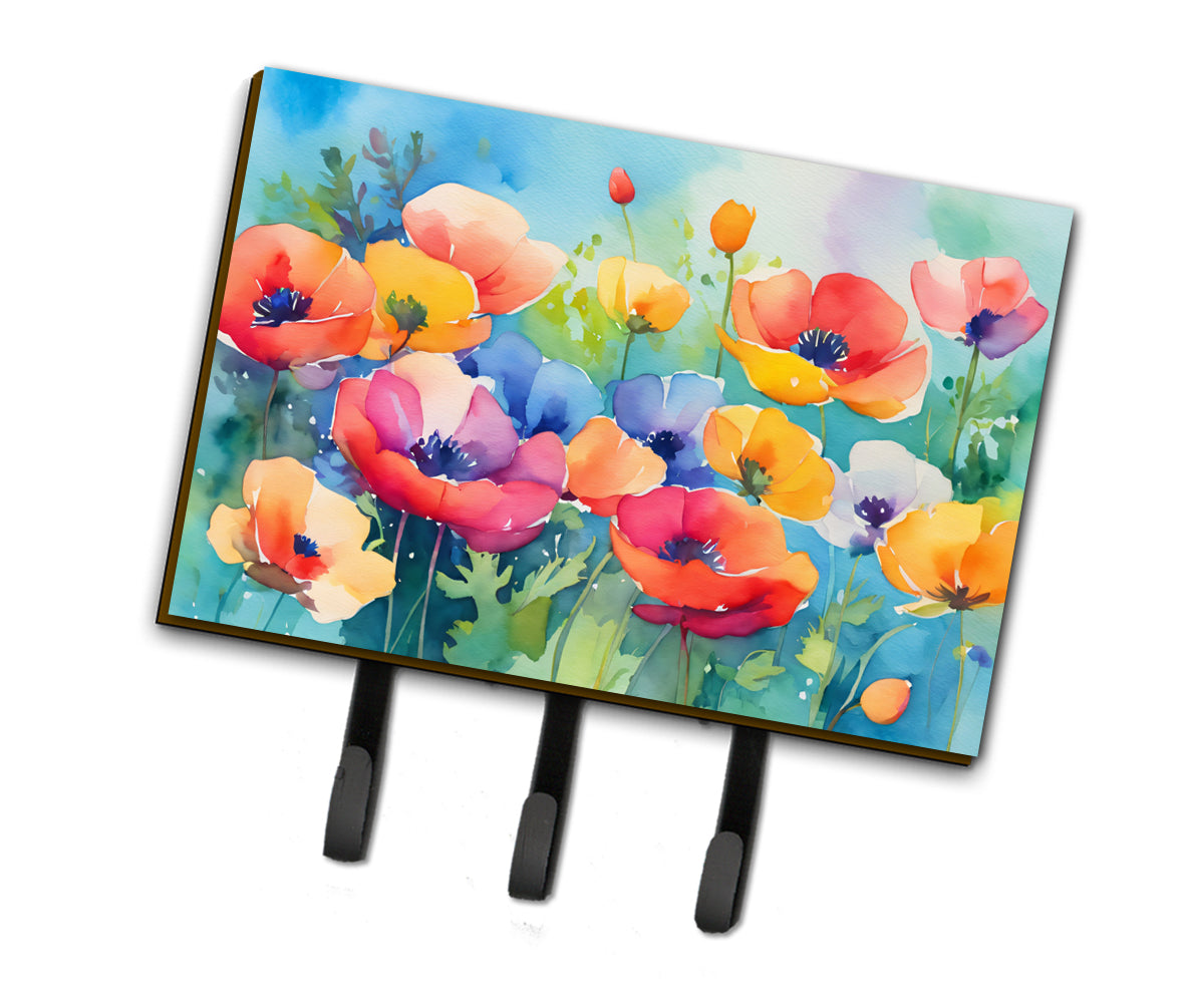 Buy this Anemones in Watercolor Leash or Key Holder