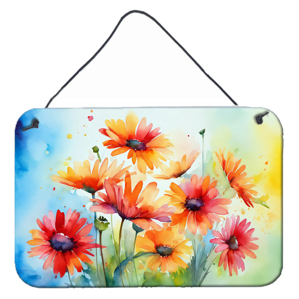 Buy this Gerbera Daisies in Watercolor Wall or Door Hanging Prints