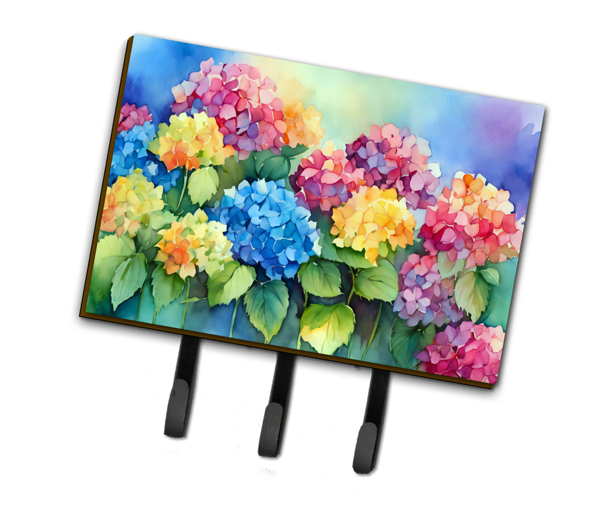 Buy this Hydrangeas in Watercolor Leash or Key Holder