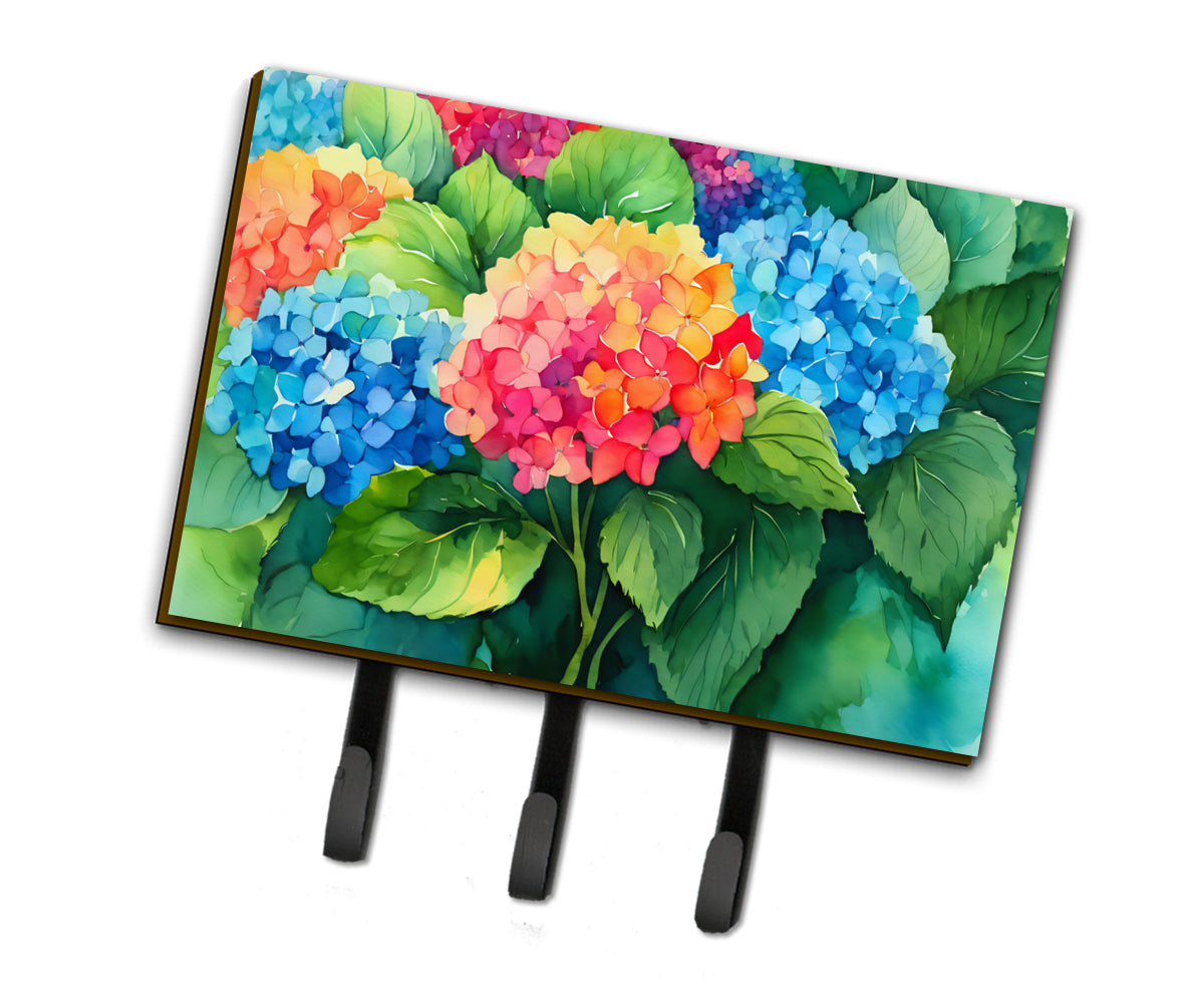 Buy this Hydrangeas in Watercolor Leash or Key Holder