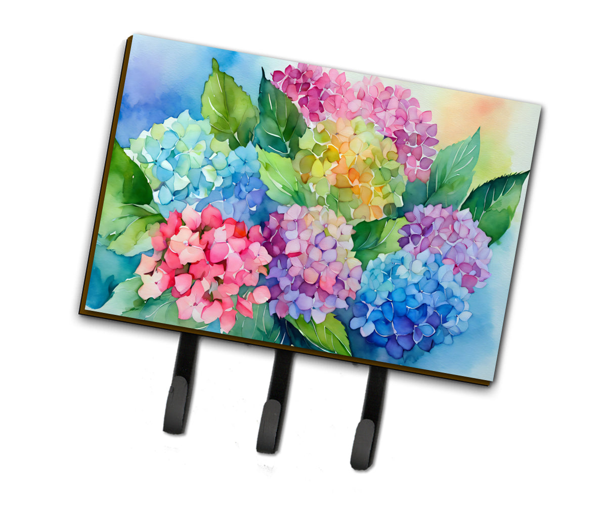 Buy this Hydrangeas in Watercolor Leash or Key Holder