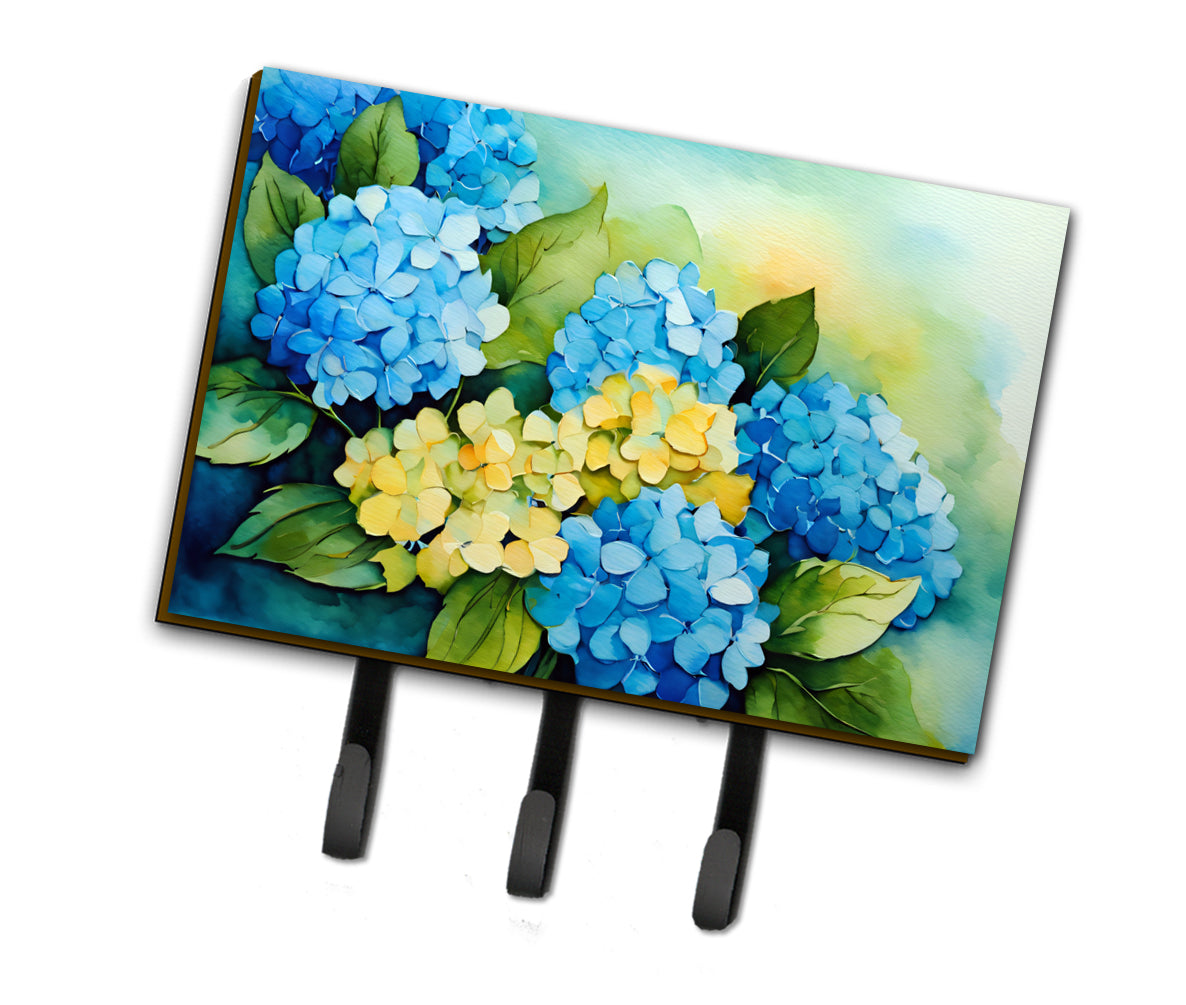 Buy this Hydrangeas in Watercolor Leash or Key Holder