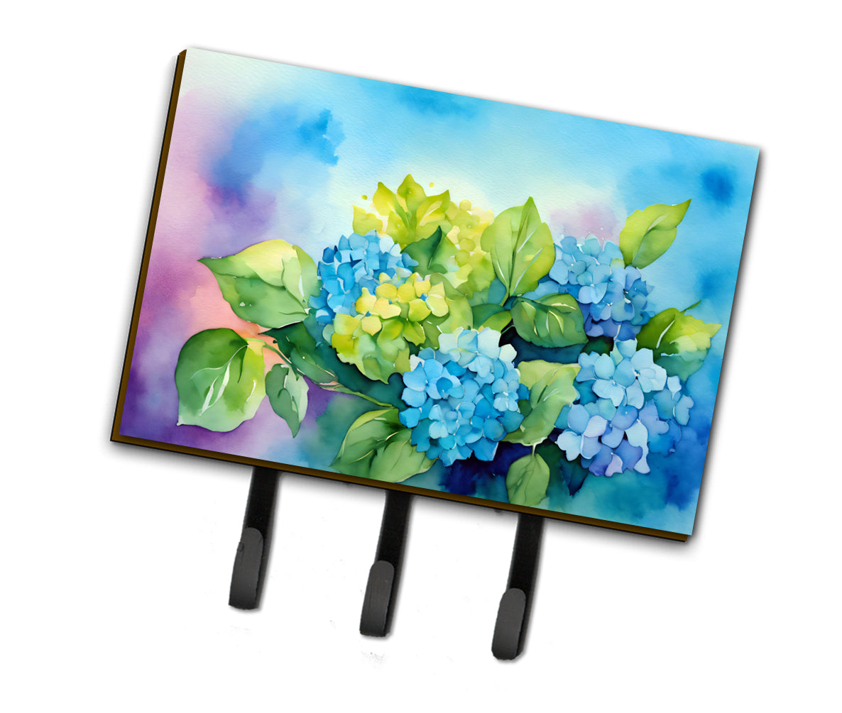 Buy this Hydrangeas in Watercolor Leash or Key Holder