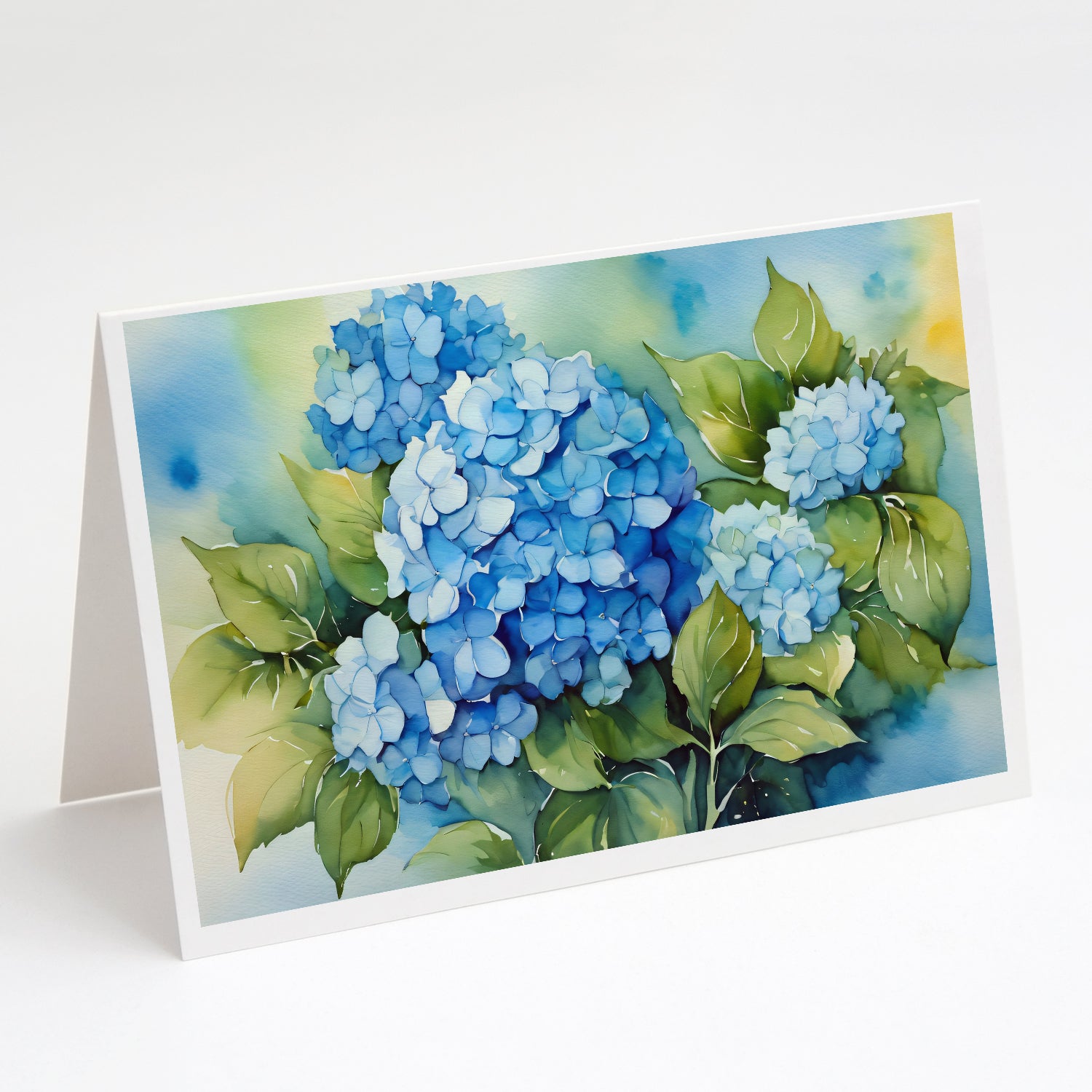 Buy this Hydrangeas in Watercolor Greeting Cards and Envelopes Pack of 8