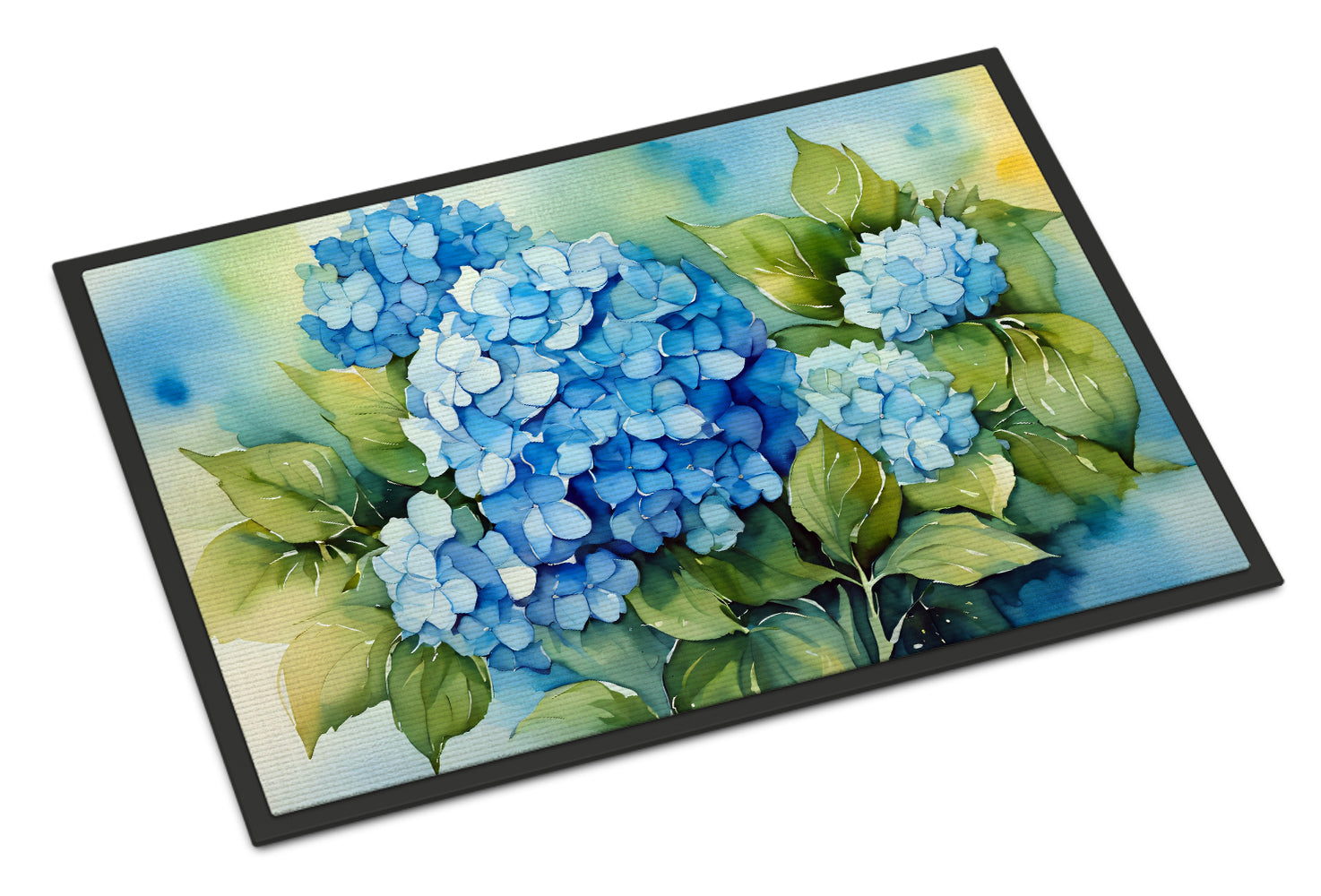 Buy this Hydrangeas in Watercolor Doormat 18x27