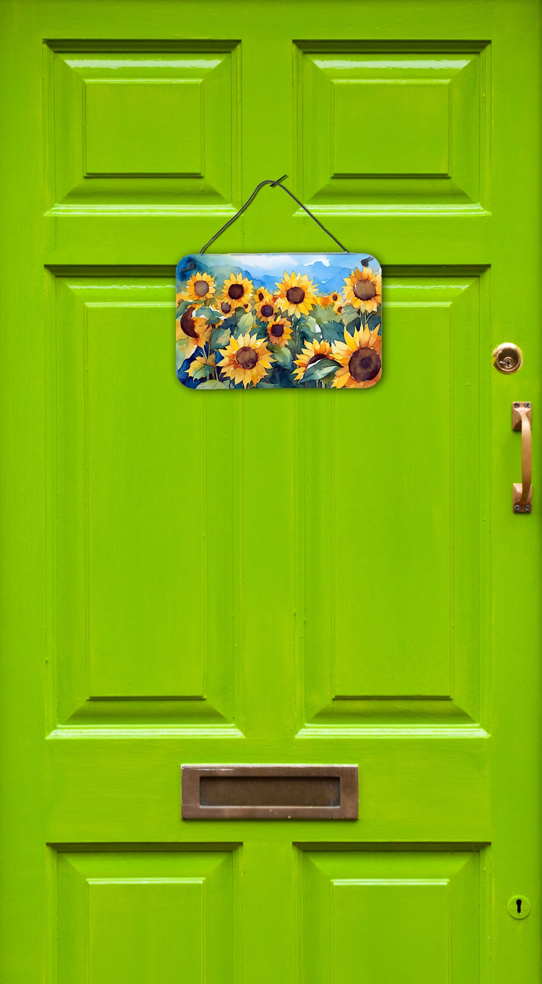 Buy this Sunflowers in Watercolor Wall or Door Hanging Prints