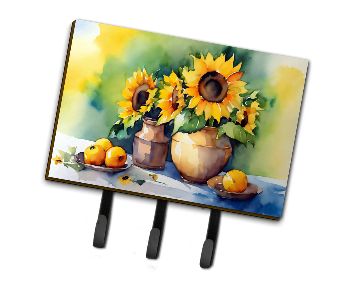 Buy this Sunflowers in Watercolor Leash or Key Holder