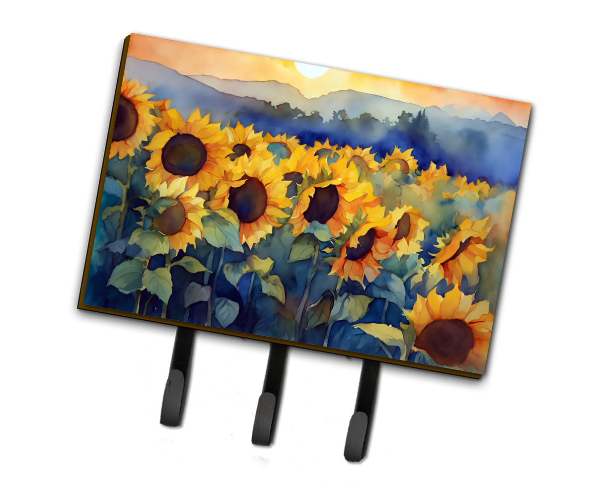 Buy this Sunflowers in Watercolor Leash or Key Holder