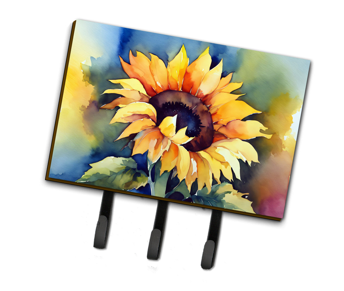 Buy this Sunflowers in Watercolor Leash or Key Holder