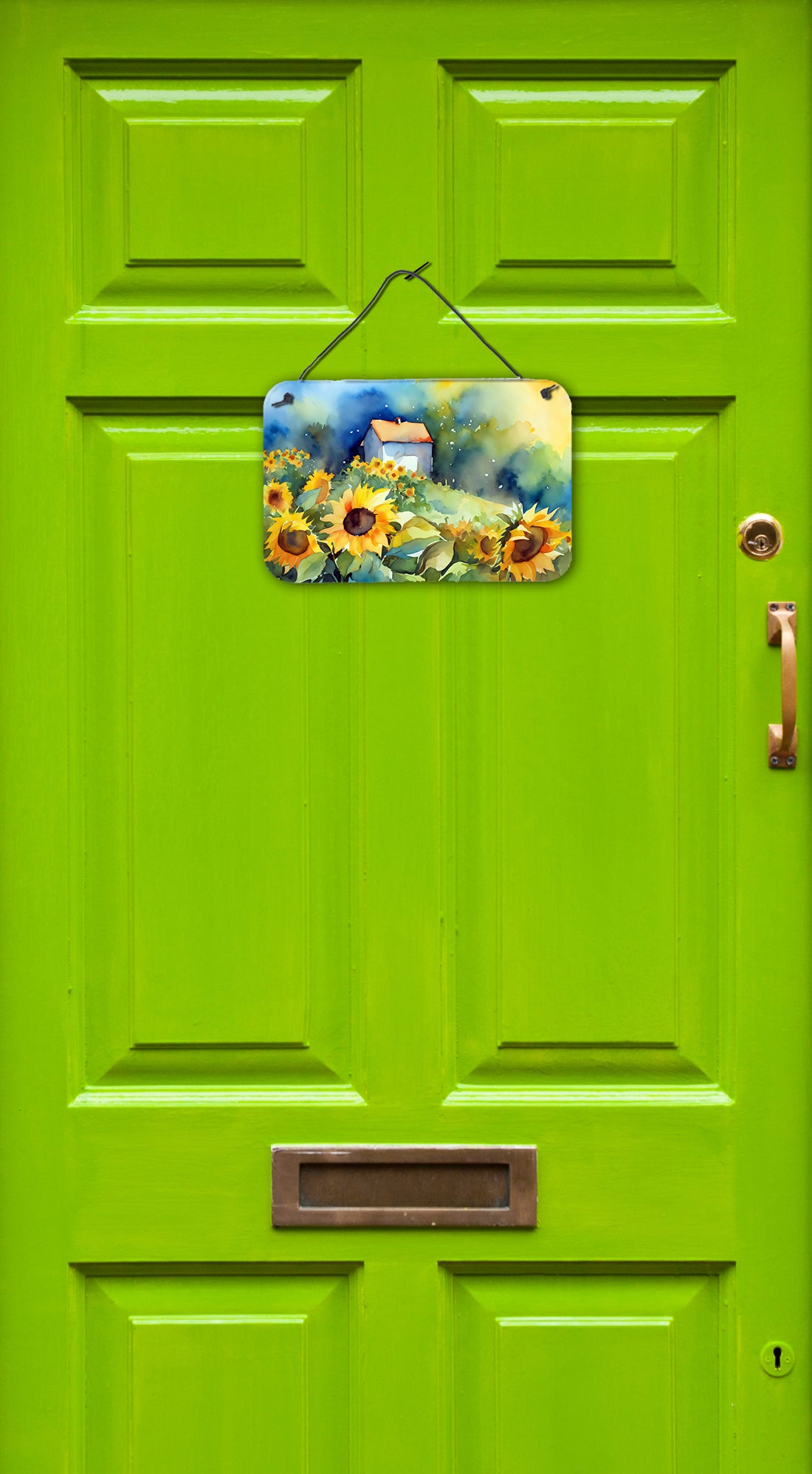 Sunflowers in Watercolor Wall or Door Hanging Prints  the-store.com.