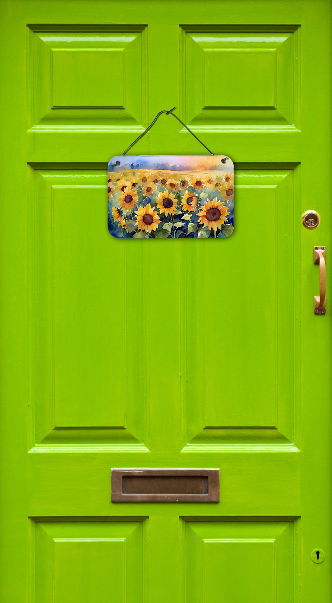 Sunflowers in Watercolor Wall or Door Hanging Prints  the-store.com.