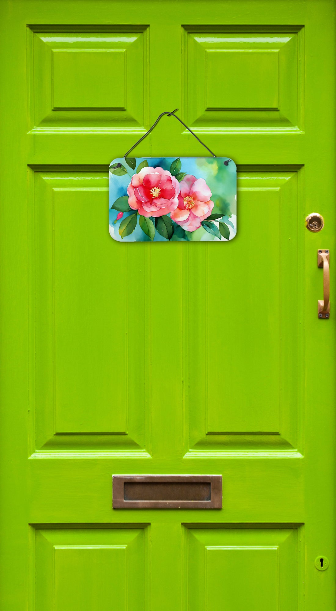 Buy this Alabama Camellia in Watercolor Wall or Door Hanging Prints