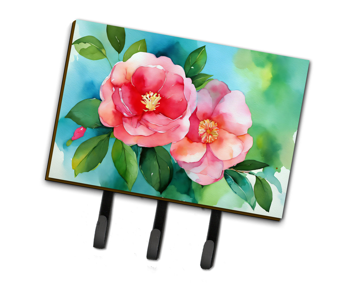 Buy this Alabama Camellia in Watercolor Leash or Key Holder