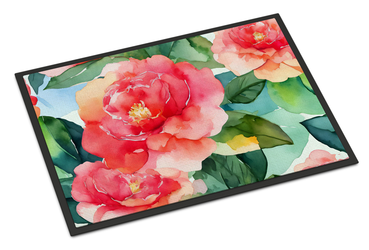 Buy this Alabama Camellia in Watercolor Indoor or Outdoor Mat 24x36