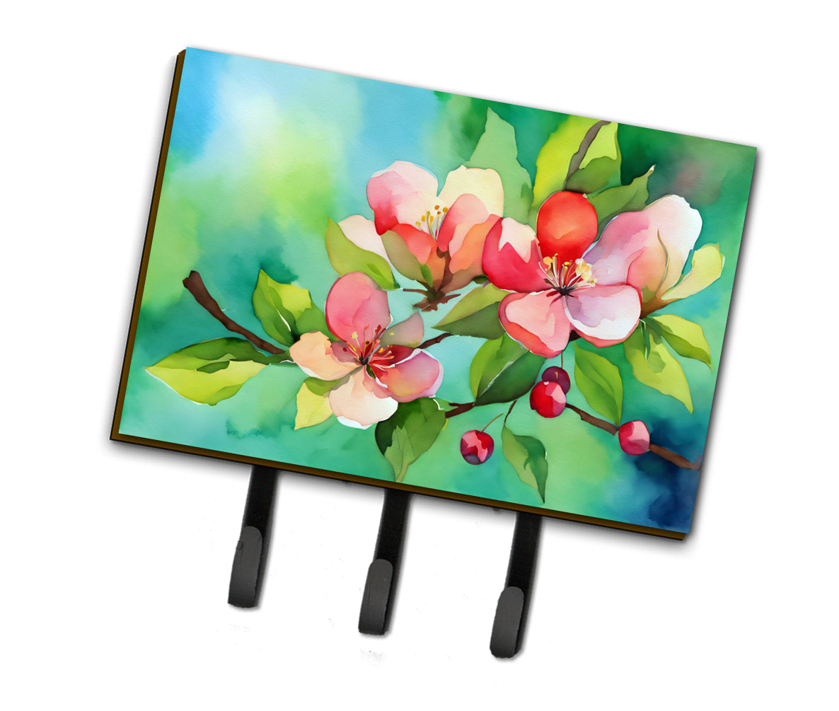 Buy this Arkansas Apple Blossom in Watercolor Leash or Key Holder