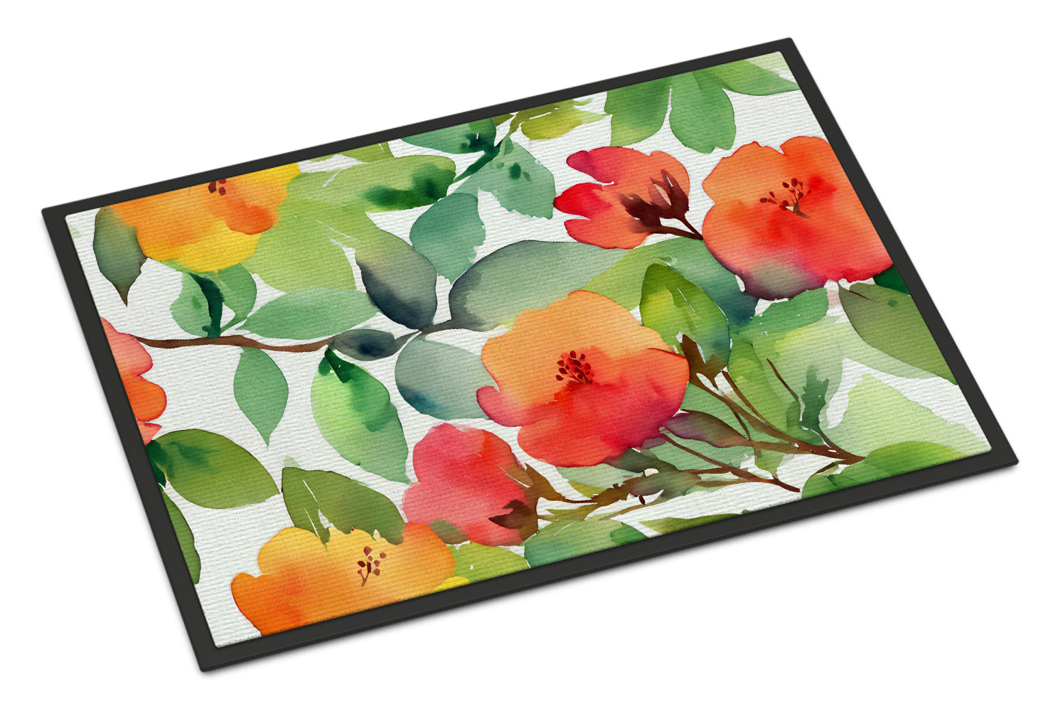 Buy this Connecticut Mountain Laurels in Watercolor Indoor or Outdoor Mat 24x36