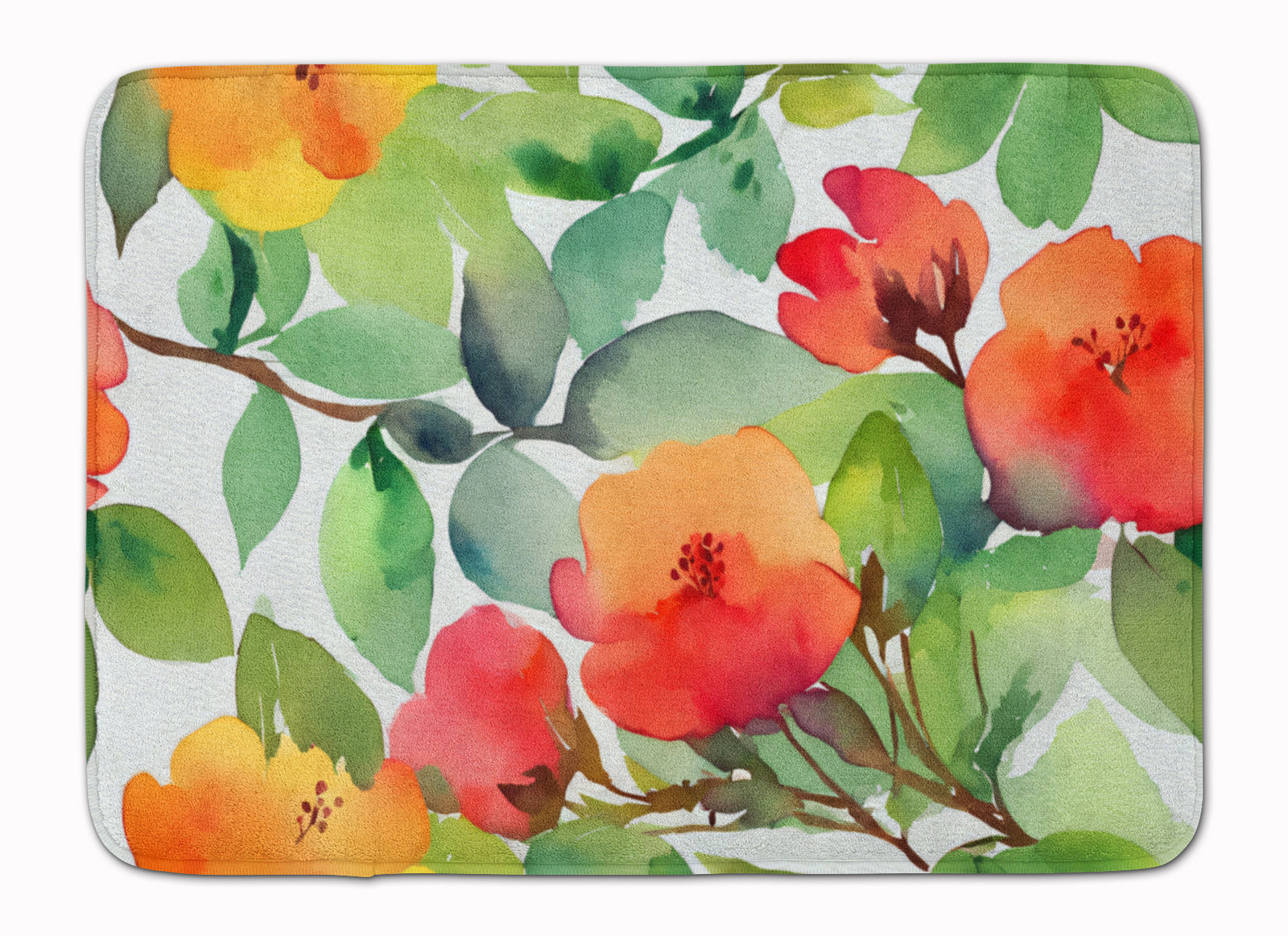 Buy this Connecticut Mountain Laurels in Watercolor Memory Foam Kitchen Mat